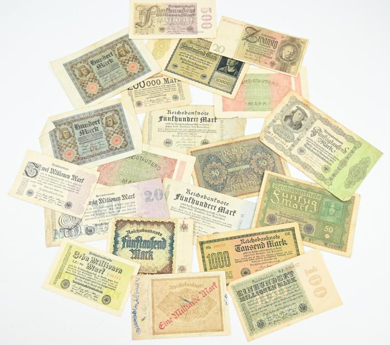 German Inflation Period Banknote Set