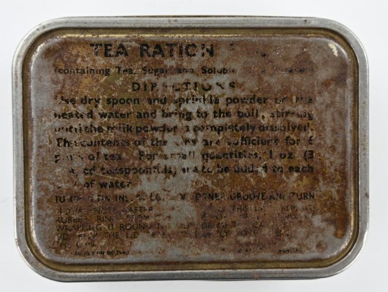 British WW2 Tea Ration Tin Can