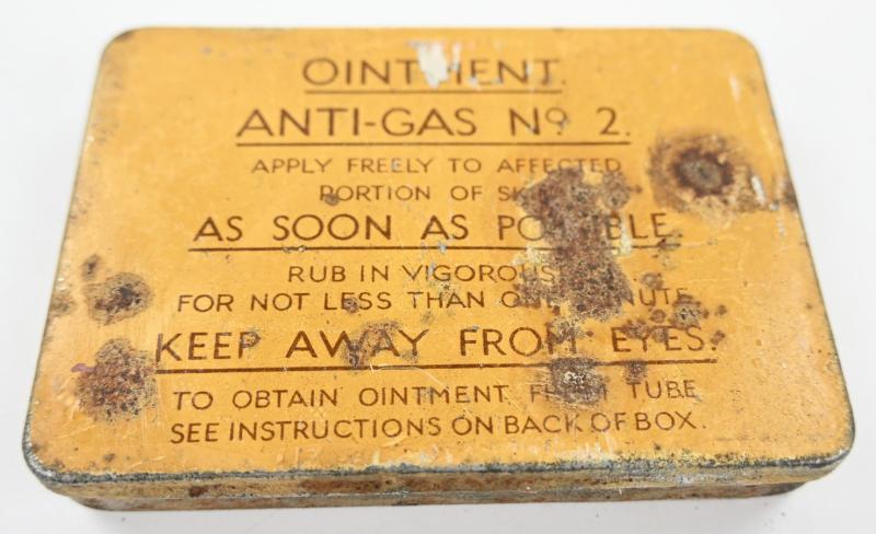 British WW2 Anti-Gas Ointment Tin Can