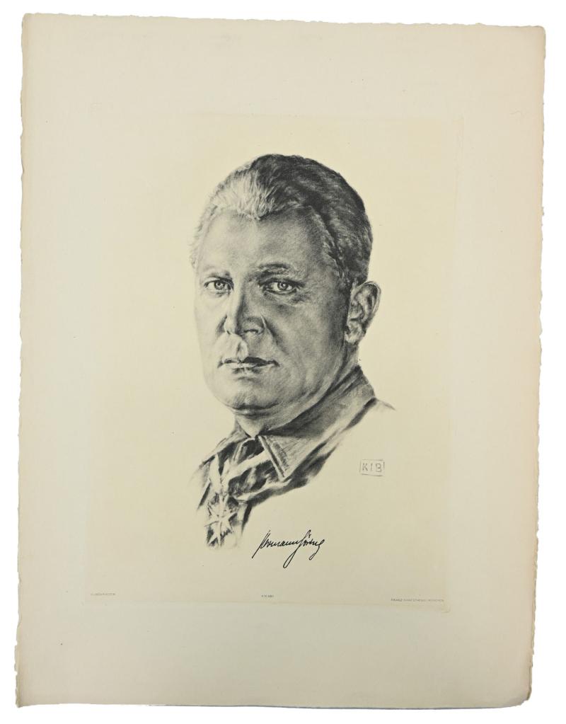 German Portrait Print/Litho of Reichsmarshall Hermann Göring by K.J.Böhringer