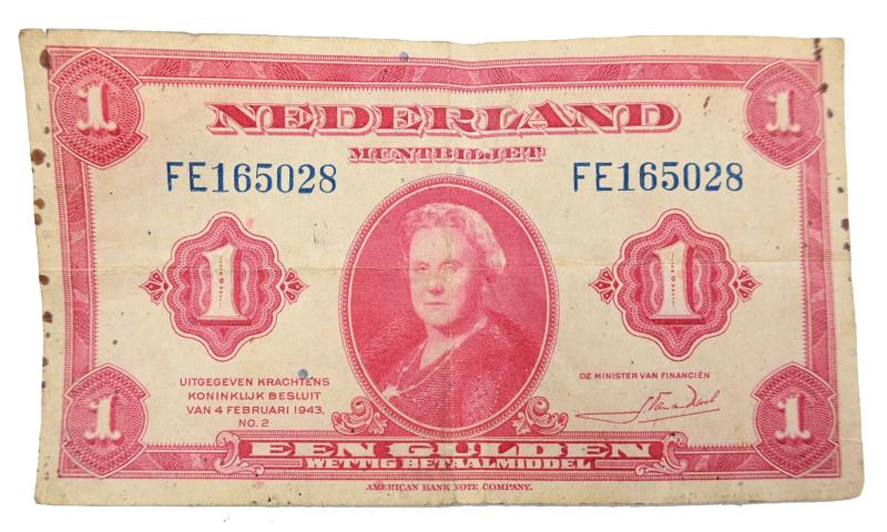 US WW2 Allied Invasion Banknote 'Holland'