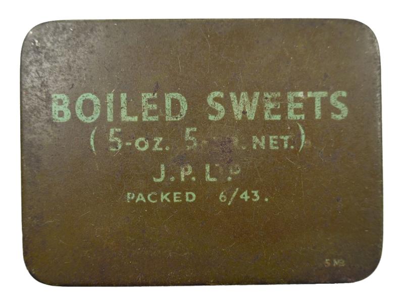 British WW2 Tin can of Boiled Sweets
