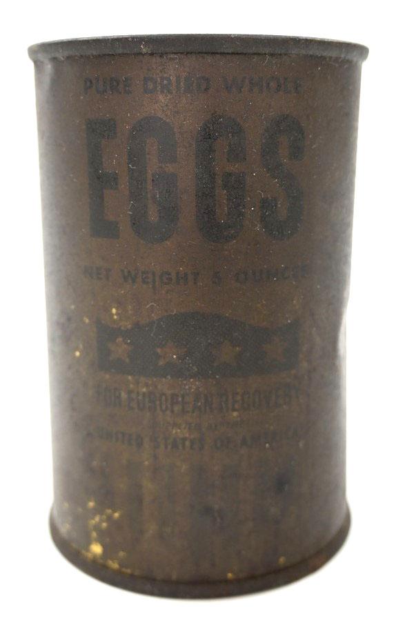 US WW2 Ration Can of 'Pure Dried Whole Eggs'