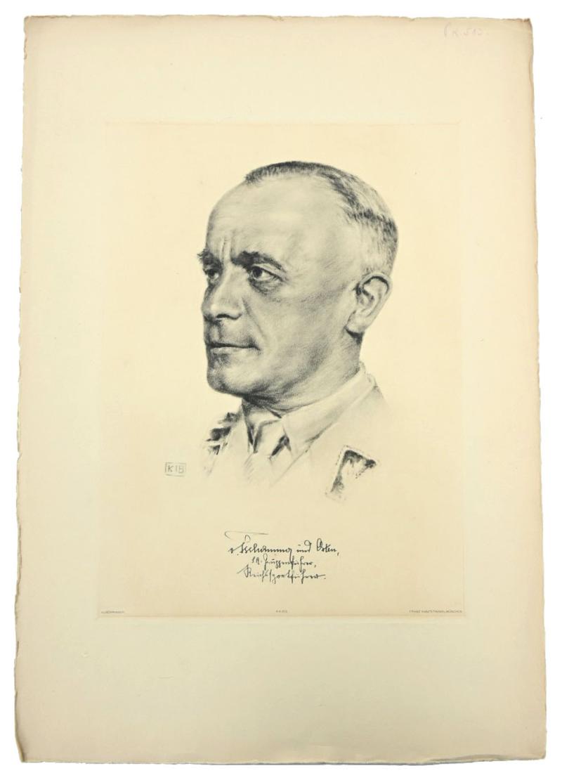 German Third Reich 'Hans von Tschammer Osten' Lithograph by K.J. Böhringer