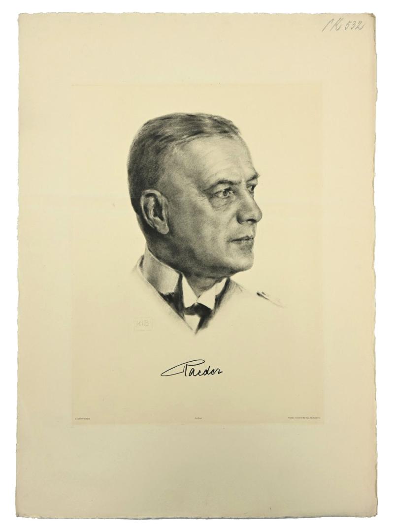 German Third Reich Litho 'Erich Raeder' by K.J.Böhringer