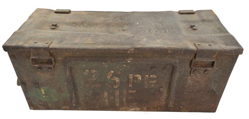 British WW2 25pds Grenade Box with Frame