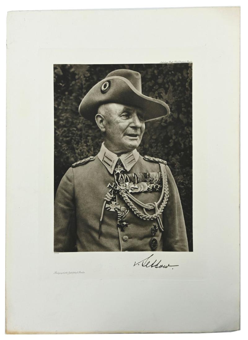 German Third Reich Litho Print of Paul von Lettow-Vorbeck