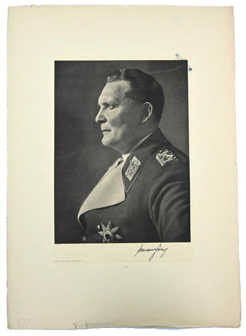 German Proof Example Portrait Print/Litho of Reichsmarshall Hermann Göring