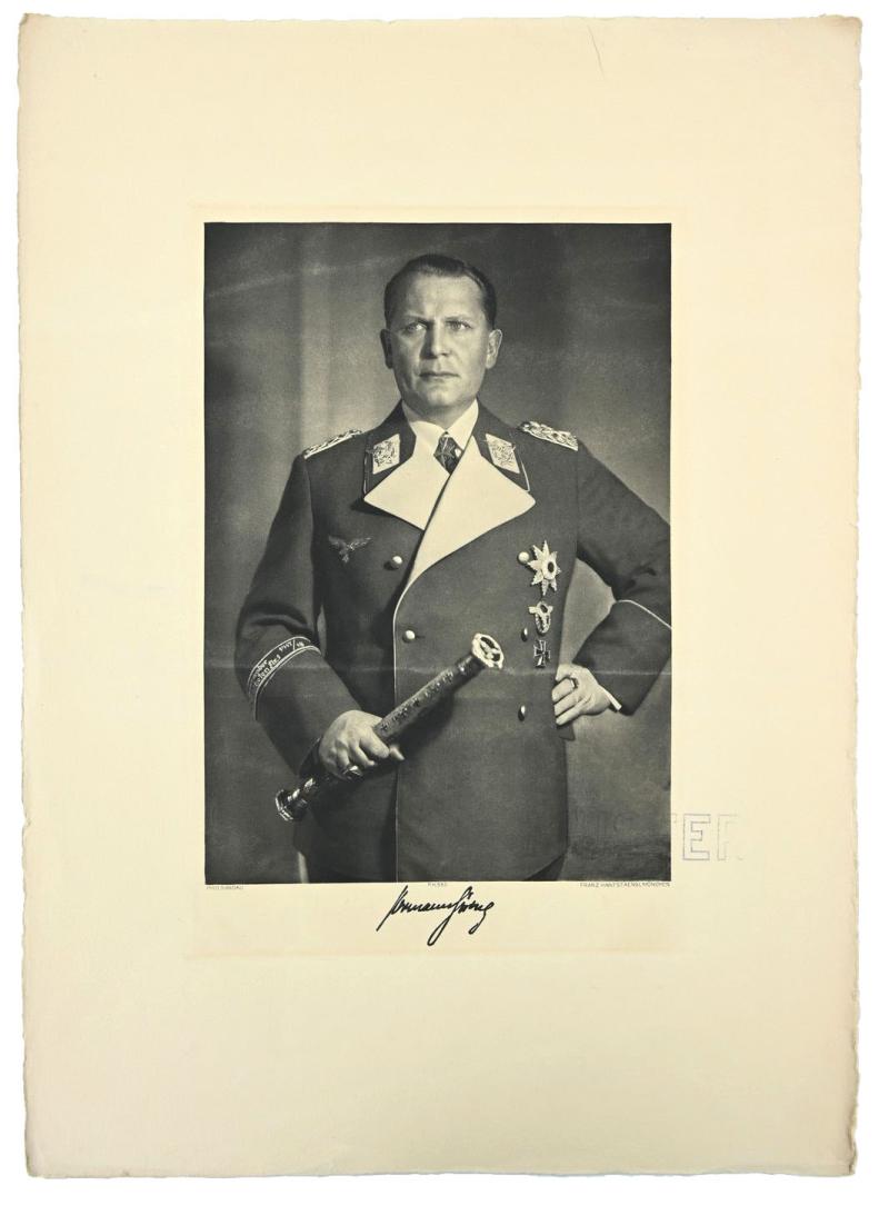German Proof Example Portrait Print/Litho of Reichsmarshall Hermann Göring