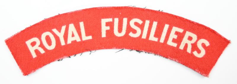 British WW2 Royal Fusiliers Shoulder Title