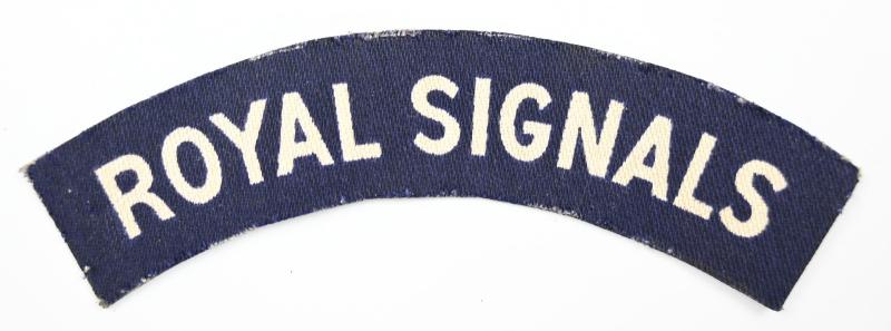 British WW2 Royal Signals Shoulder Title
