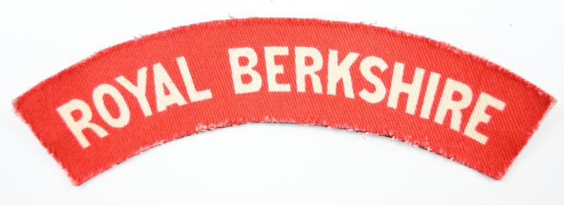 British WW2 Royal Berkshire Shoulder Title