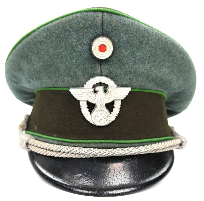 German 'Schutzpolizei' Officers Visor Cap