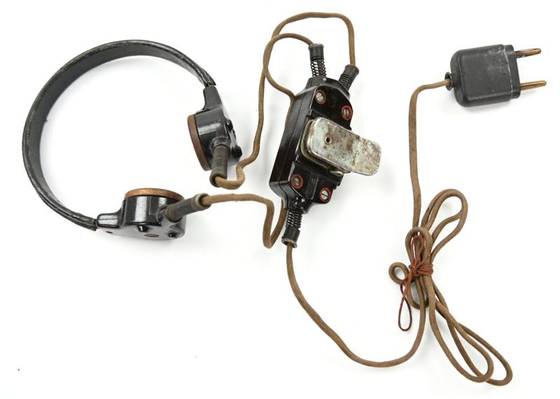 German WH Panzer Model 'B' Throat Microphone