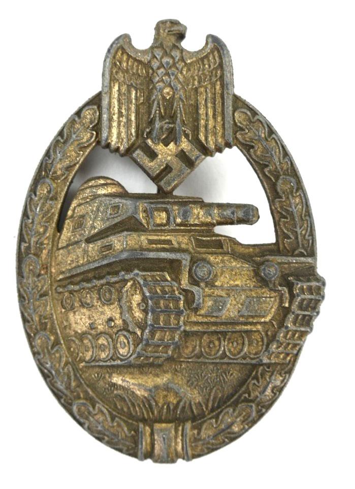 German Panzer Assault Badge in Bronze
