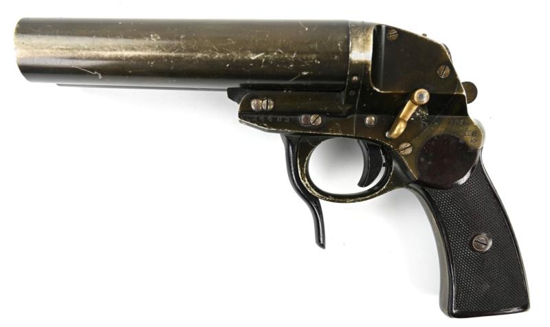 German Luftwaffe Double Barrel Pilot Flare Gun Type L