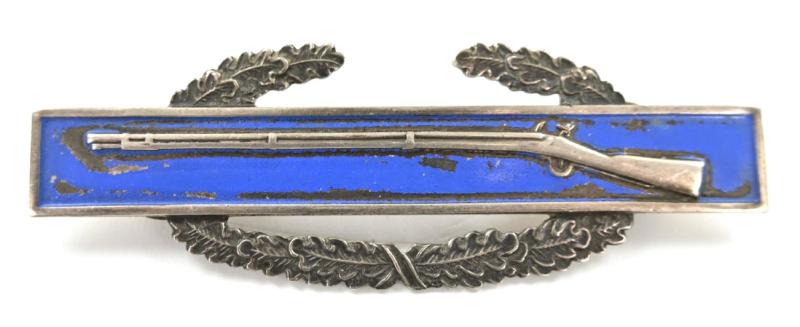 US WW2 Sterling Silver CIB Badge