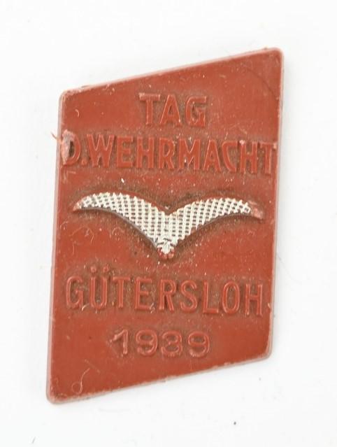 German WH Tinnie 'Tag der Wehrmacht 1939'