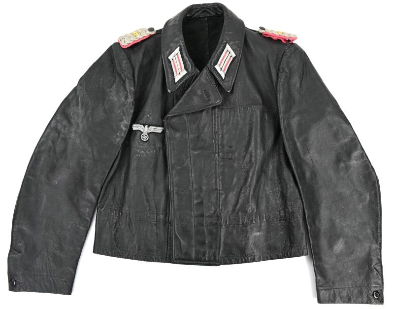 German WH Panzer Leather Jacket