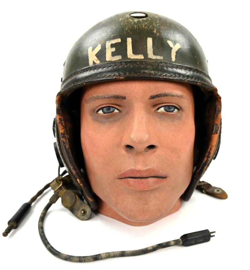 US WW2 Named NCO Tanker Helmet