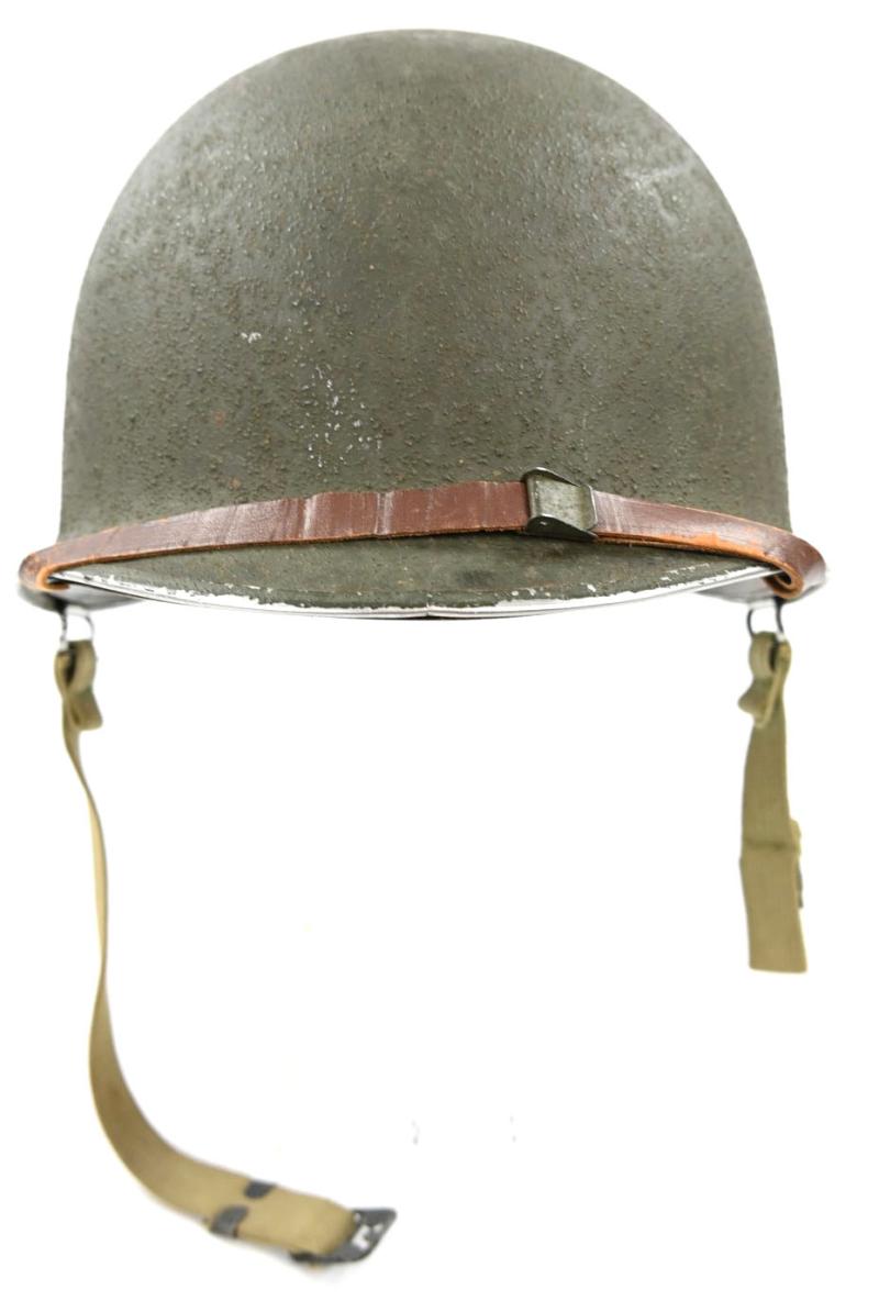 US WW2 M1 Named Swivel Bale Combat Helmet