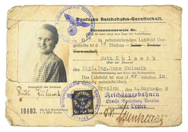 German Reichsbahn Memberpass