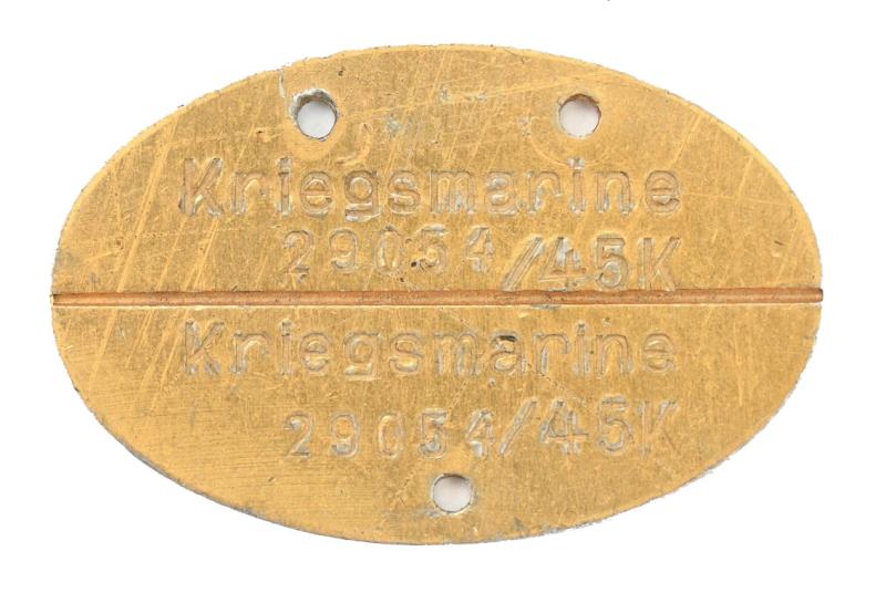 German Kriegsmarine dog-tag 1945