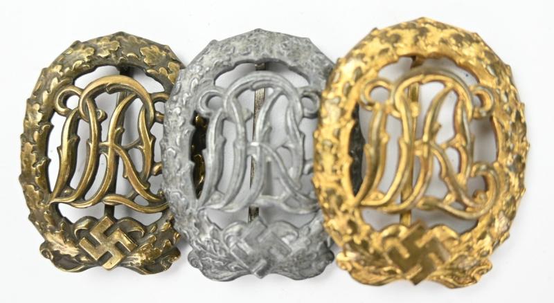 German DRL Sports badge Set Bronze,Silver and Gold