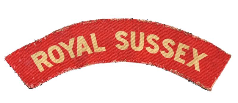 British WW2 Royal Sussex Shoulder Title