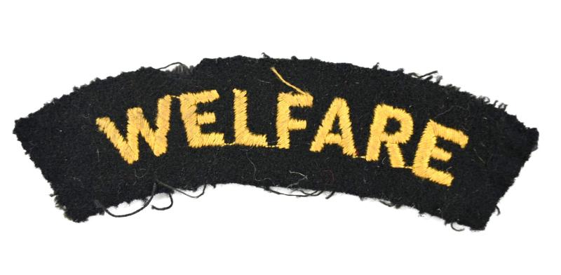British WW2 'Welfare' Shoulder Title