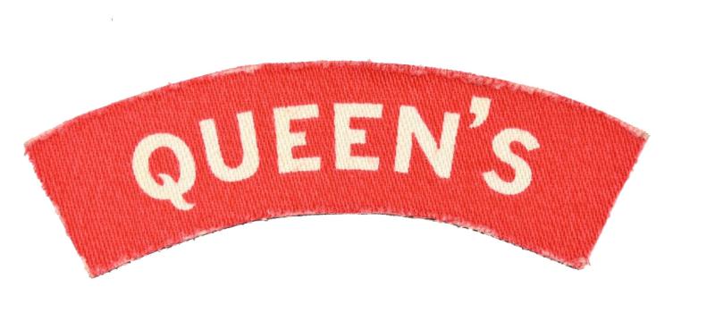 British WW2 Queen's Shoulder Title