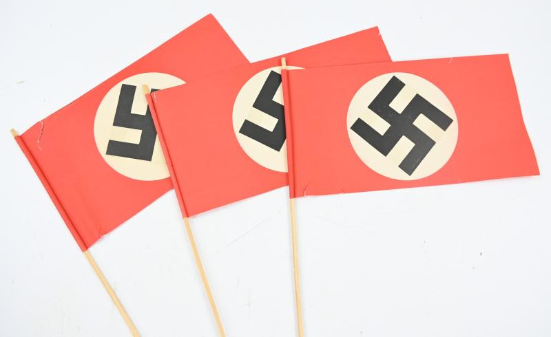 German Third Reich Era Paper Flags