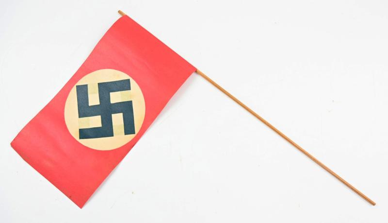 German Third Reich Era Paper Flag
