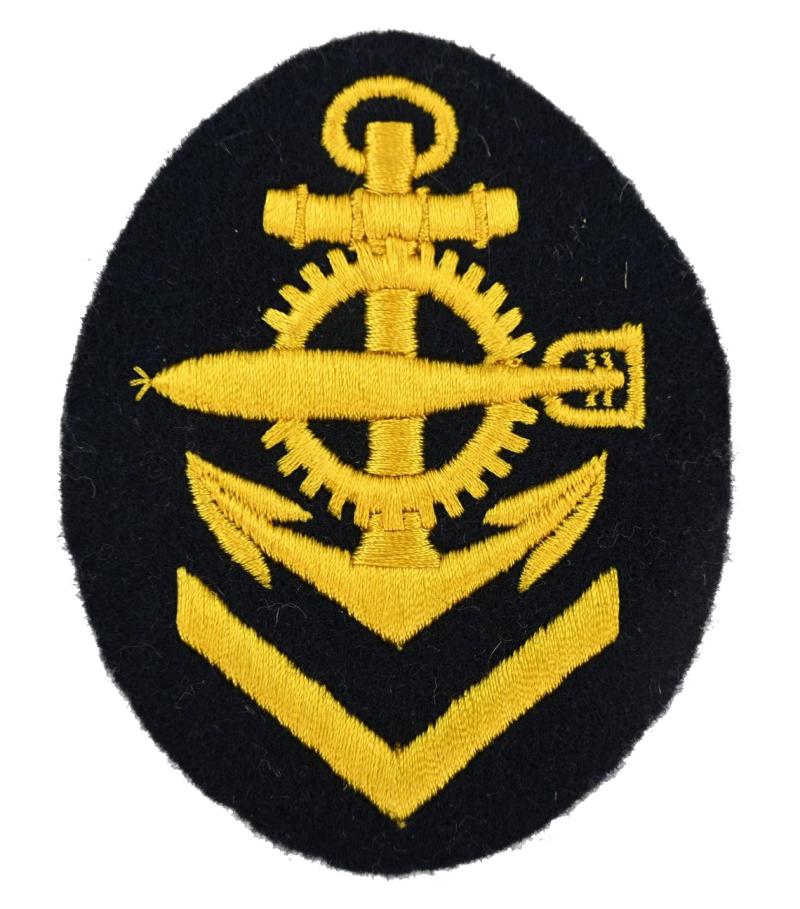 German KM Career Sleeve Badge 'Torpedomeckanikersmaat'