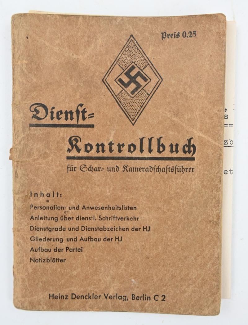 German Hitler Youth Service Book