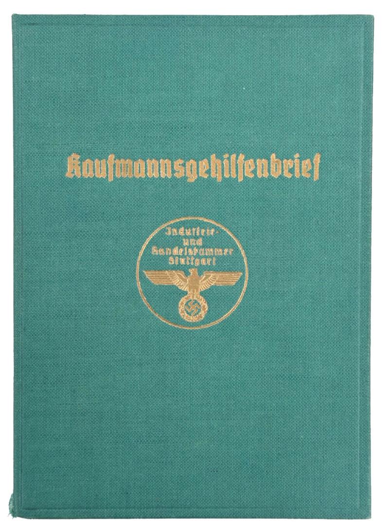 German Third Reich Career Certificate