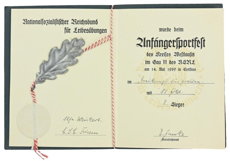 German NSRL Sports Certificate