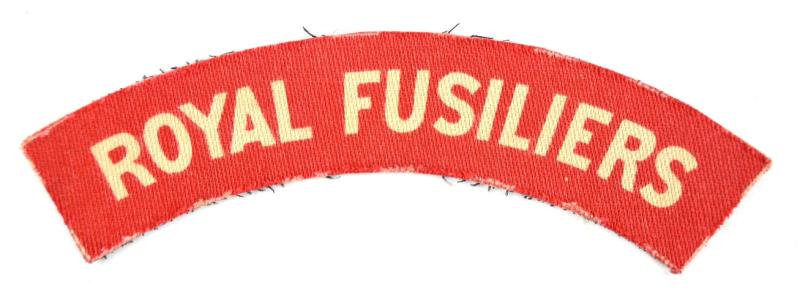 British WW2 Royal Fusiliers Shoulder Title