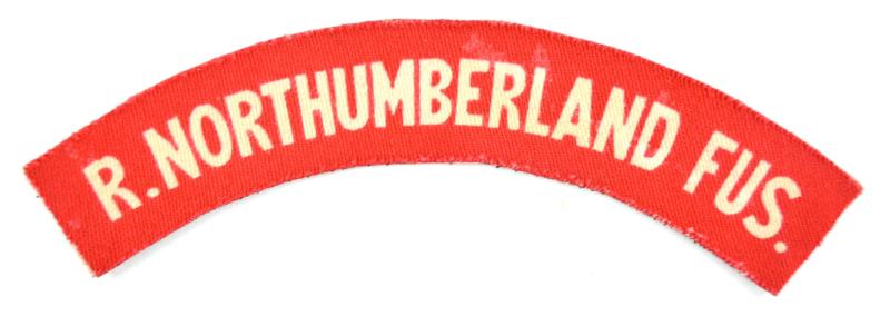 British WW2 Royal Northumberland Fusiliers Shoulder Title
