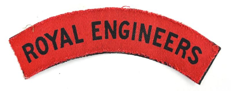 British WW2 Royal Engineers Shoulder Title