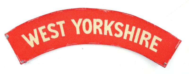 British WW2 West Yorkshire Shoulder Title