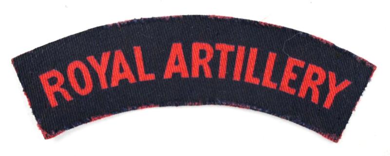 British WW2 Royal Artillery Shoulder Title