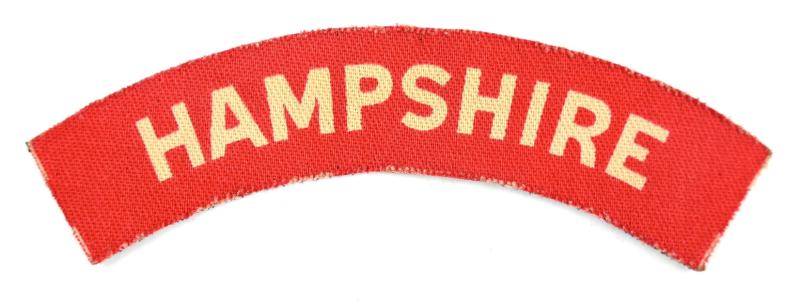 British WW2 Hampshire Shoulder Title