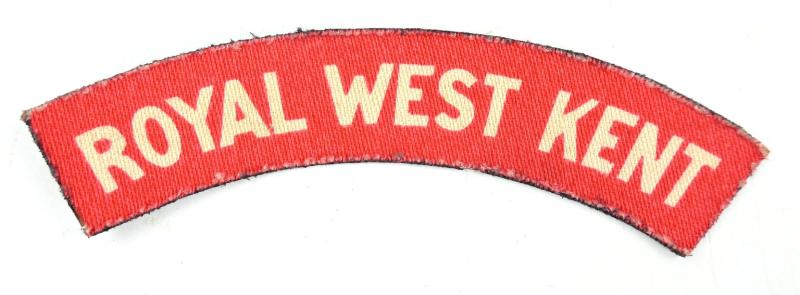 British WW2 Royal West Kent Shoulder Title