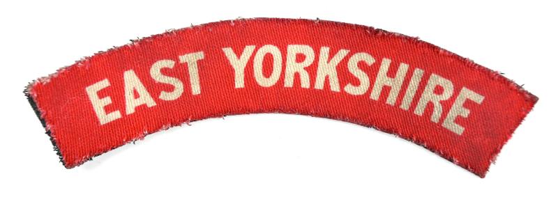British WW2 East Yorkshire Shoulder Title