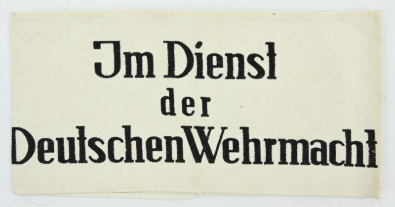 German WH 'Im Dienst der Deutschen Wehrmacht' Armband