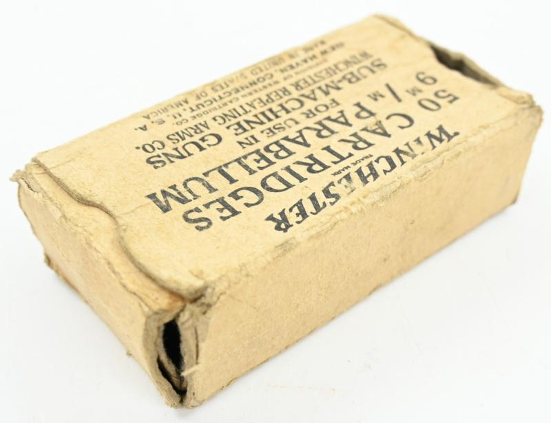 WorldWarCollectibles | US WW2 SMG 9mm Ammo Box