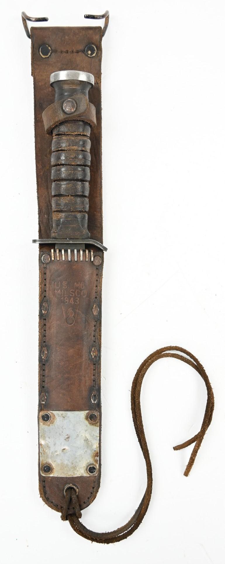 US WW2 M3 Fighting Knife with M6 Scabbard