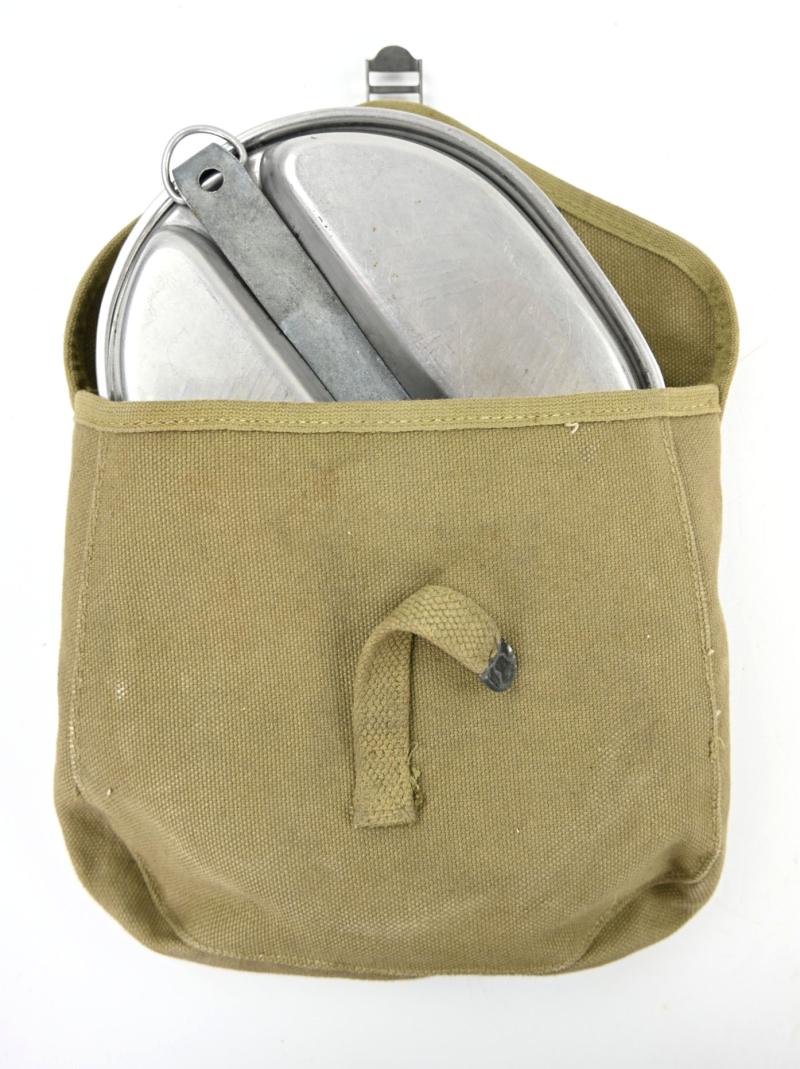 US WW2 M-1932 Messtin & Pouch