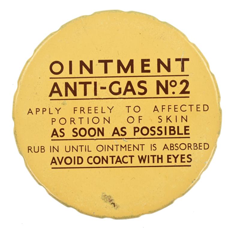 British WW2 Anti-Gas Ointment Tin Can